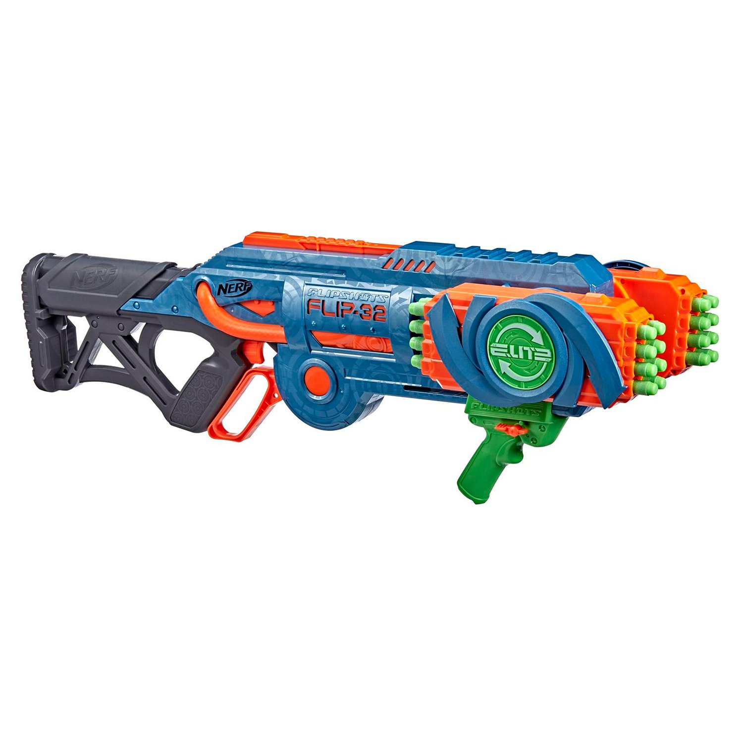 Купить бластер игрушечный Hasbro Nerf Элит 2.0 Флип 32 F2553, цены на  Мегамаркет