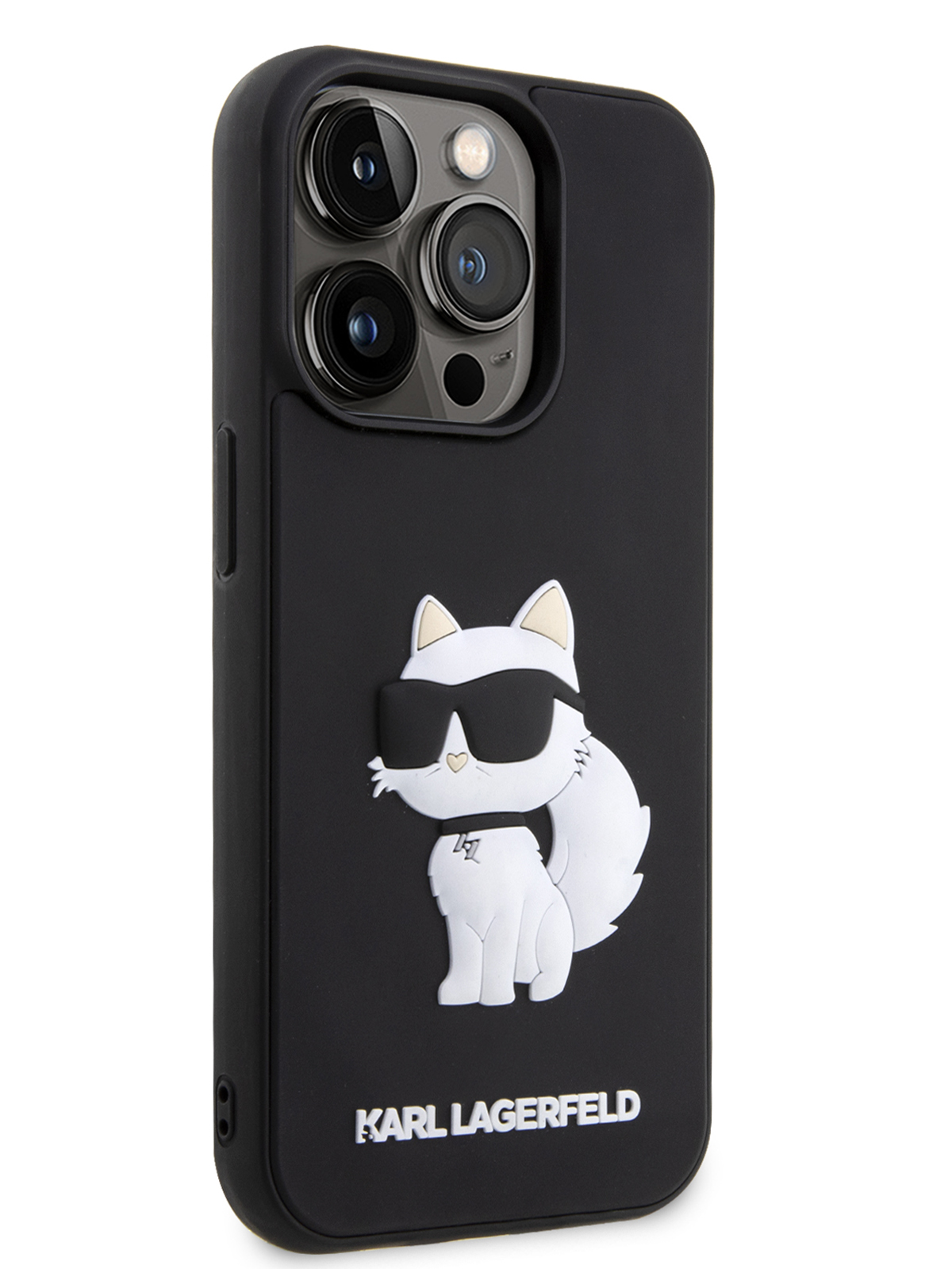 Чехол Karl Lagerfeld для iPhone 15 Pro Max с объемным 3D принтом NFT  Choupette, черный, купить в Москве, цены в интернет-магазинах на Мегамаркет