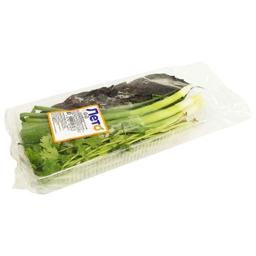 Ассорти зелени Лето для салата, базилик, кинза, лук, 100 г