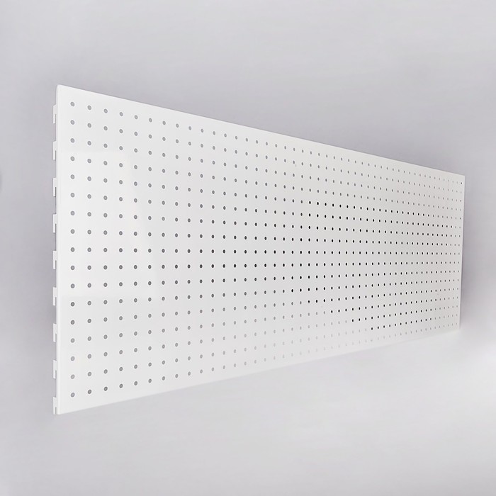Панель для стеллажа, 35*101 см, перфорированная, шаг 2,5 см, цвет белый - купить в Москве, цены на Мегамаркет | 100056859186