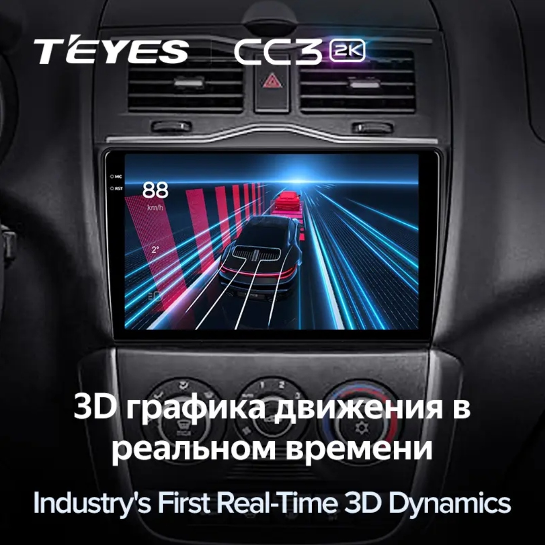 Купить штатная автомобильная магнитола Teyes CC3 2K 4+64GB Для Lada Granta  FL, цены на Мегамаркет | Артикул: 600013571417