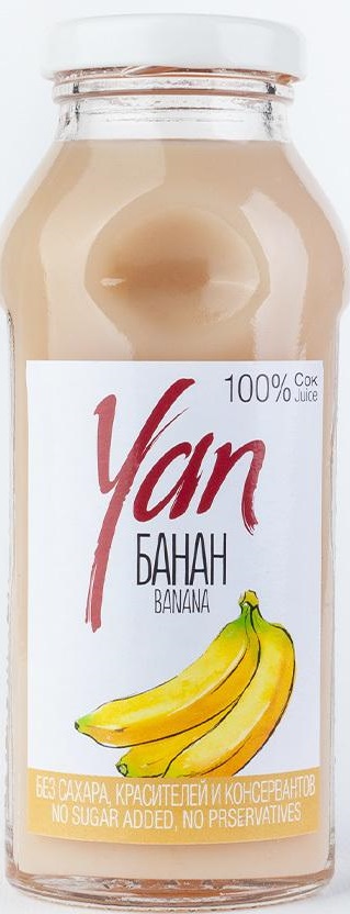 Из Армении: Сок Yan банановый, без сахара, 250 мл