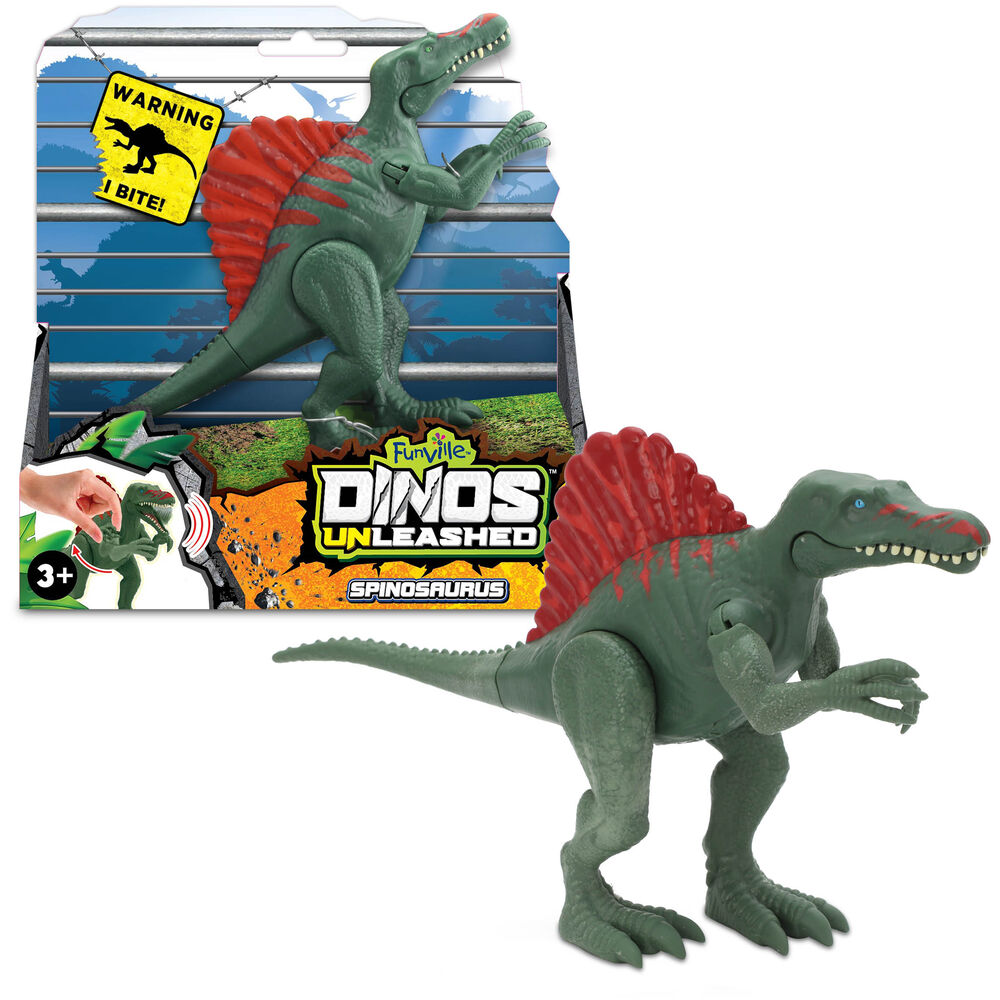 Купить фигурка динозавр Спинозавр со звуковыми эффектами Dino Unleashed  (31123S), цены на Мегамаркет