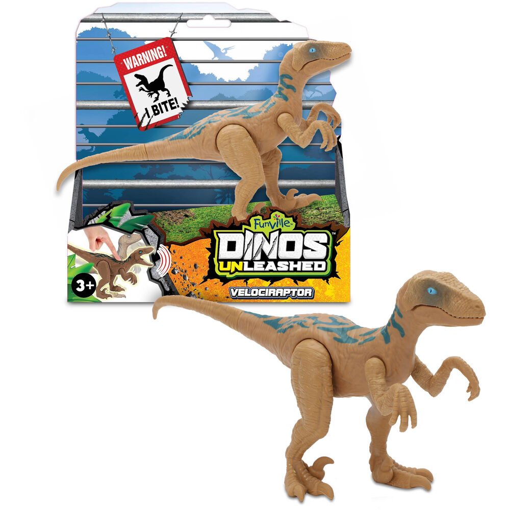 Купить фигурка динозавр Раптор со звуковыми эффектами Dino Unleashed  (31123V), цены на Мегамаркет