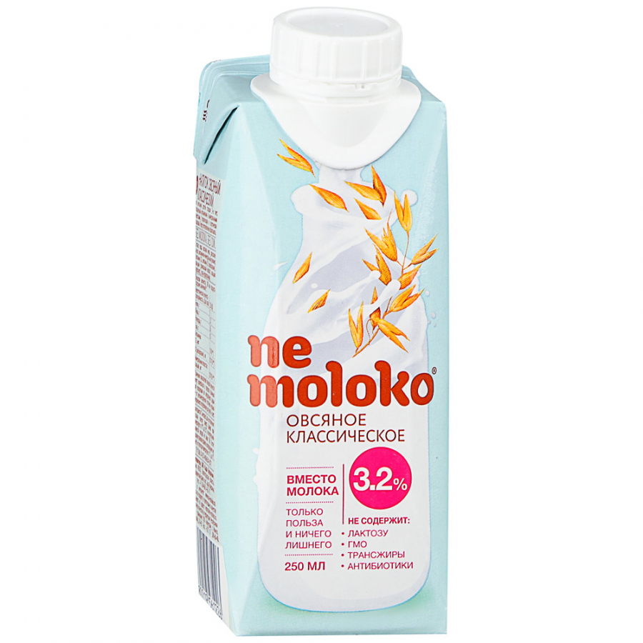 Овсяный напиток Nemoloko Классический 3,2% 200 мл