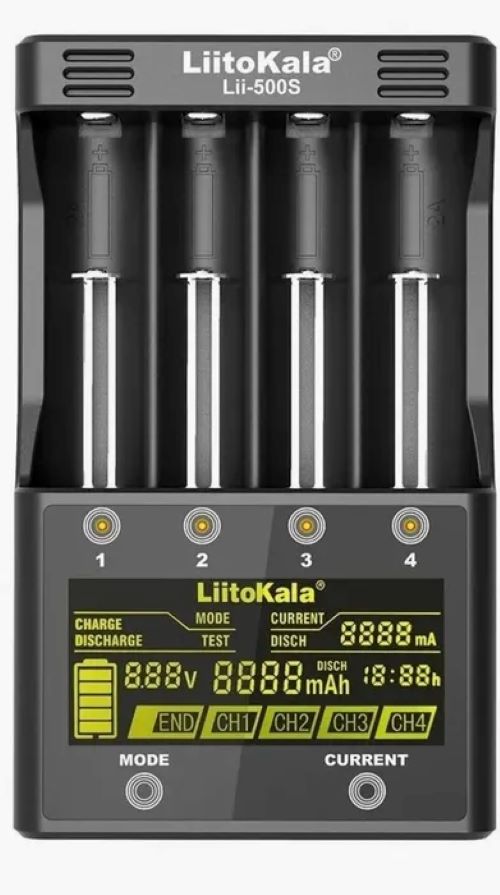 Зарядное устройство LiitoKala Lii-500S - купить в Москве, цены на Мегамаркет | 600013571726