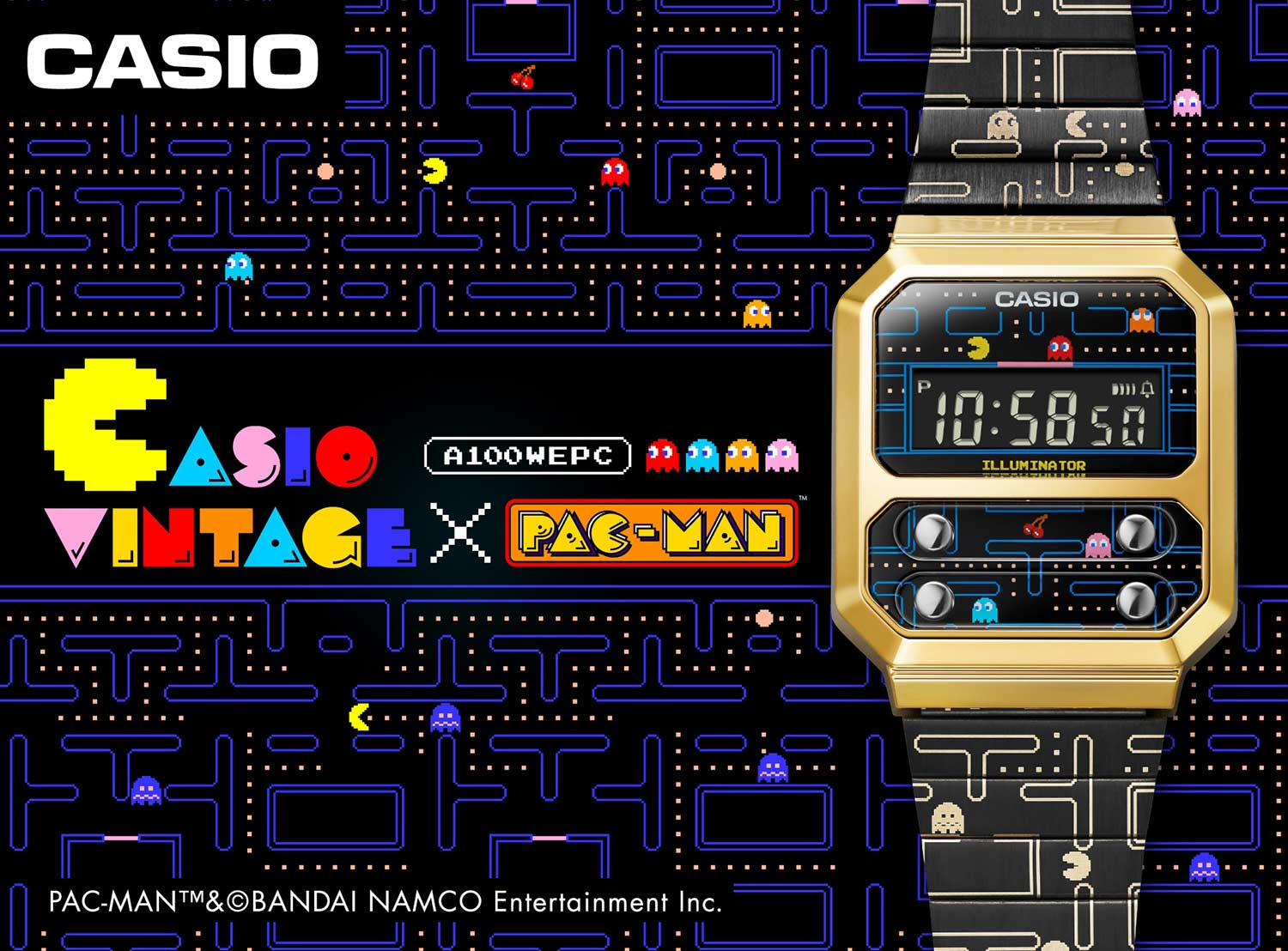 Наручные часы унисекс Casio A100WEPC-1BER черные