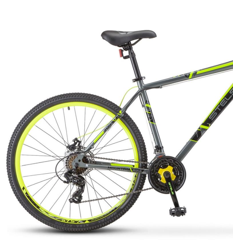 Велосипед STELS Navigator 900 MD F020 2021 17.5" серый/желтый