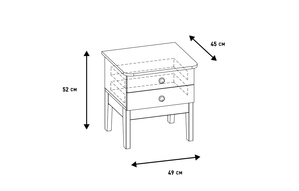 Тумба прикроватная мира