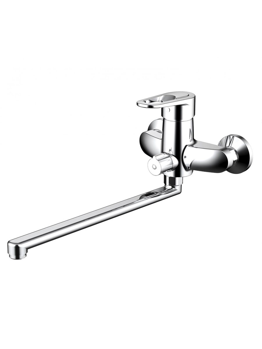 Bravat F6124182CP-02L-RUS BRAVAT LOOP Смеситель для ванны с длинным изливом (к/к 31) — купить в Алматы