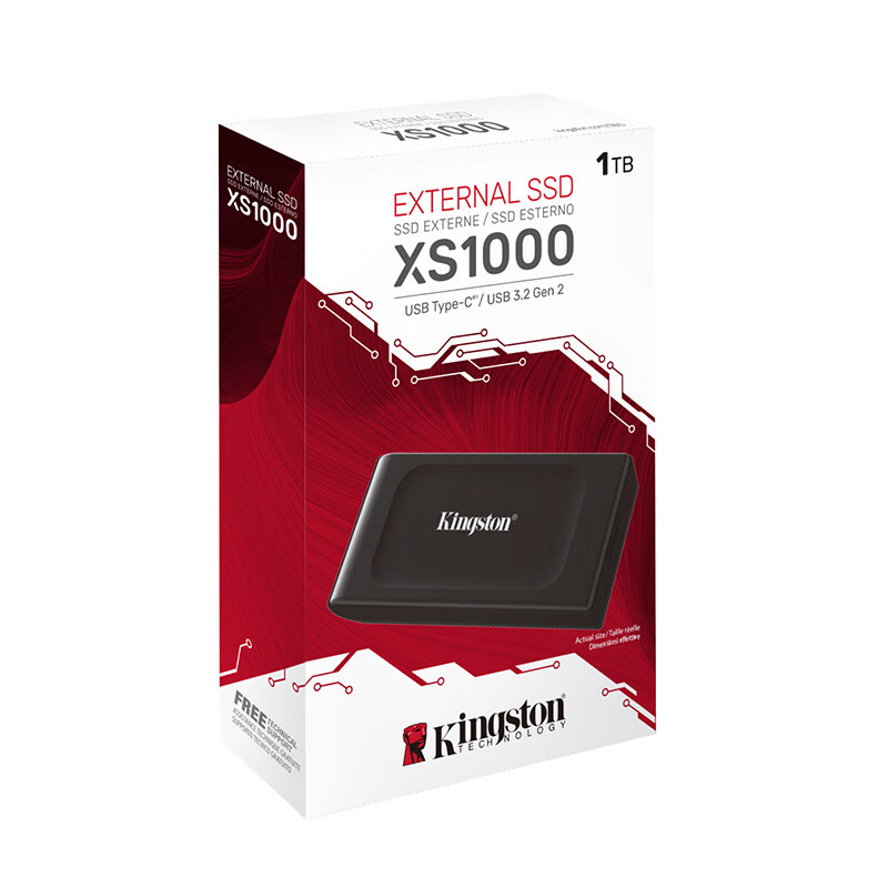 Внешний SSD диск Kingston XS1000, черный - купить в WolleBuy (доставка из-за рубежа), цена на Мегамаркет