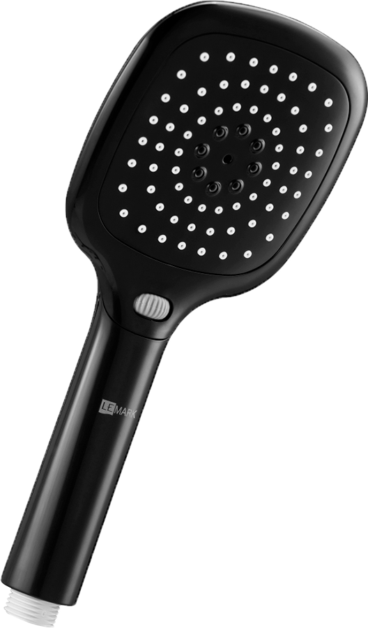 Lemark LM1013 Black "Аксессуары" Лейка душевая квадратная 3 функц110*253 мм, черный, блистер (к/к 12) — купить в Алматы