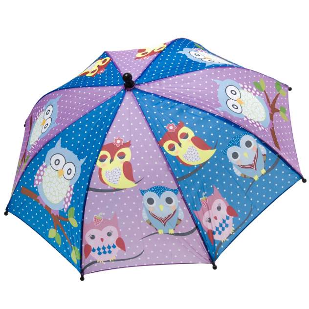 Детский зонт Bondibon Совята фиолетово-синий, 15 см