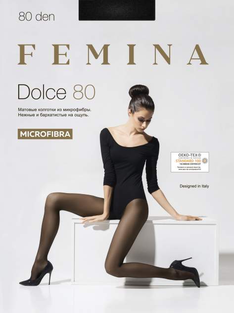 Колготки женские FEMINA DOLCE 80 черные 3 (M)