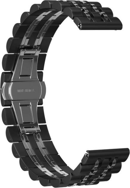 Ремешок для часов GSMIN Elegy 22 для GearS3/GalaxyWatch(46mm) Черно-серебристый
