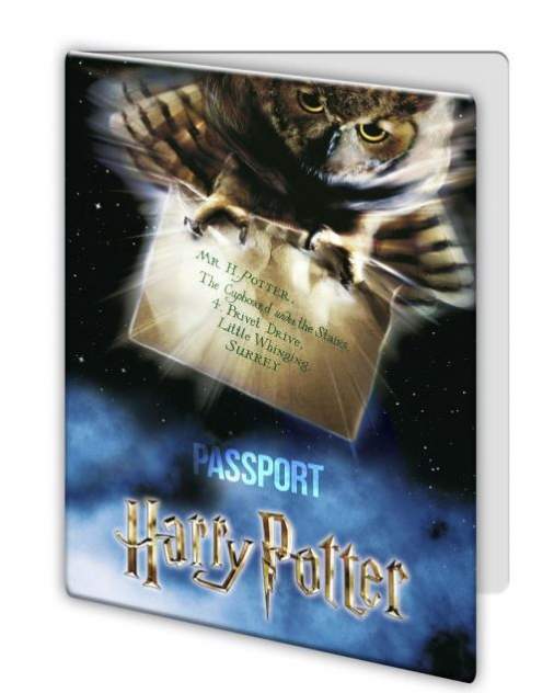 Обложка для паспорта унисекс PrioritY Гарри Поттер черная