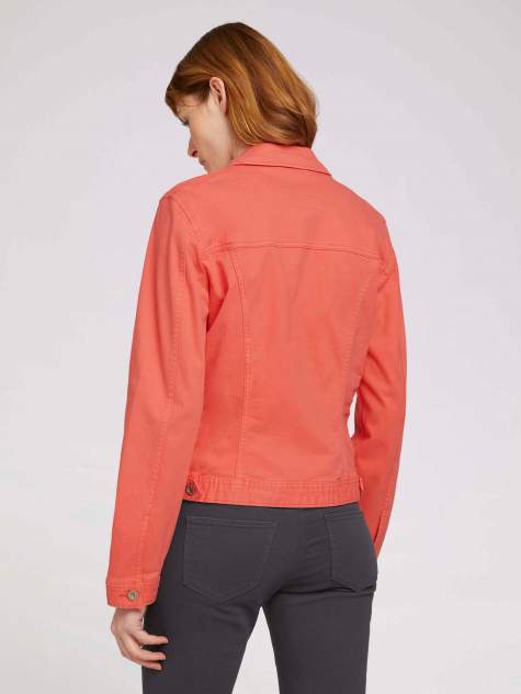 Женская джинсовая куртка TOM TAILOR 1024470, красный