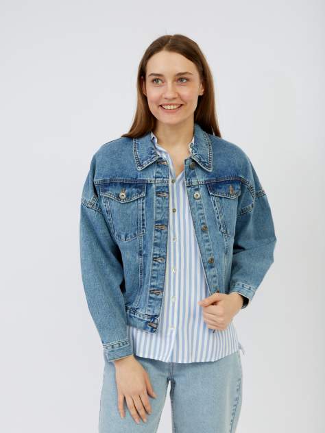 Женская джинсовая куртка Zolla z221235D4Q01351D0, голубой