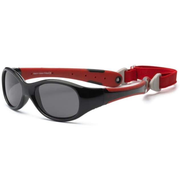 Солнечные очки для малышей Real Kids Explorer 0+ черный, красный