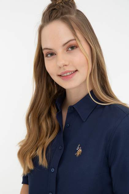 Рубашка женская U.S. POLO Assn. G082GL0040WOXCOLOR021K синяя 36