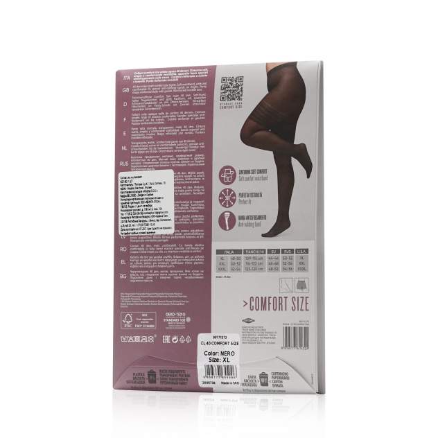 Pompea CL40 relaxing elastic tights in size XL Pompea