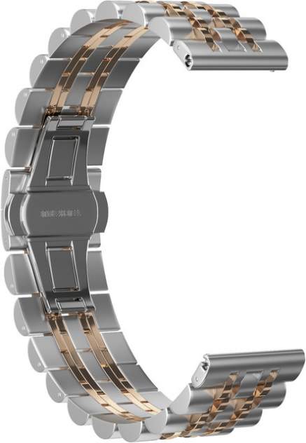 Ремешок для часов GSMIN Elegy 22 для GearS3/GalaxyWatch(46mm) Серебро-розовое золото