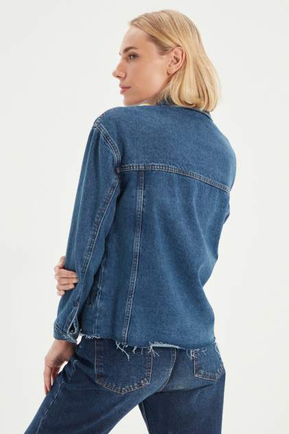 Женская джинсовая куртка Trendyol TWOAW22CE0223, синий