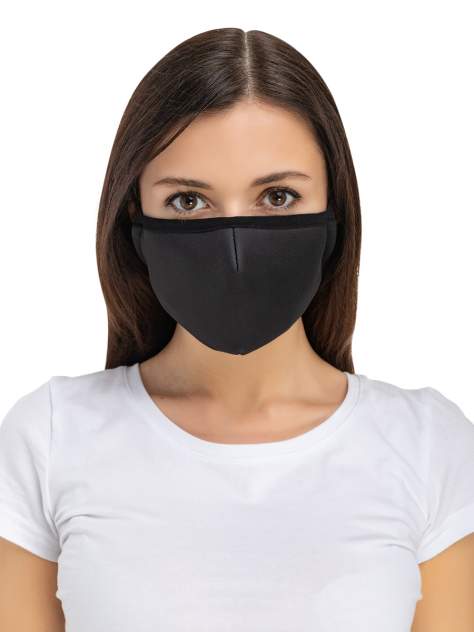 Многоразовая защитная маска Routemark Spiro черная 1 шт.