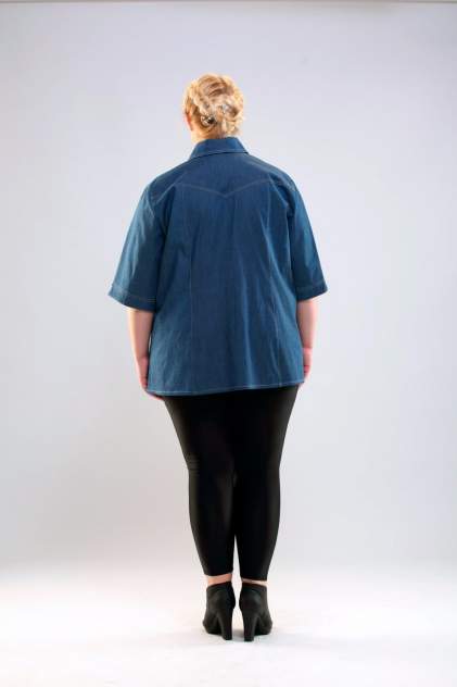 Джинсовая рубашка женская TreVery 57308 синяя 72 RU