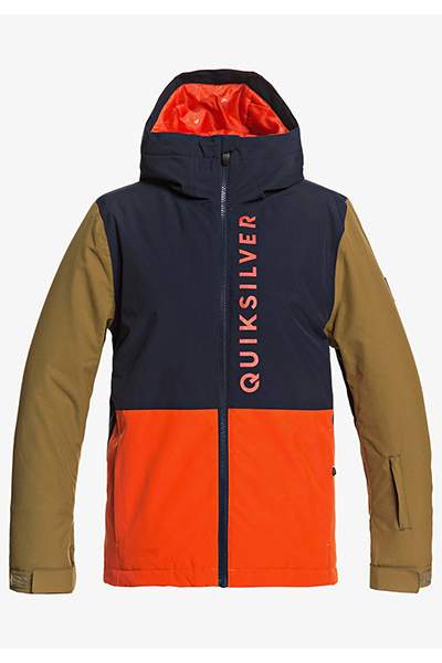    Quiksilver Mission Block Boy39s Snow Jacket  Black Quik Archives Original  AliExpress