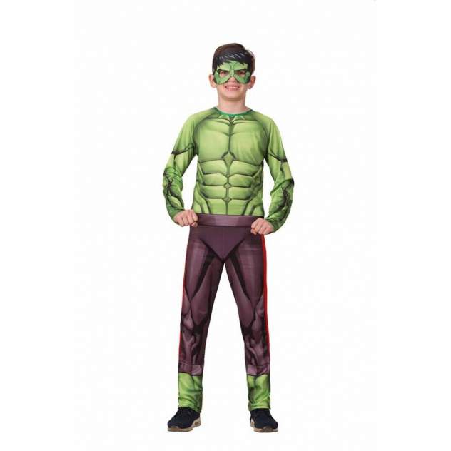 Карнавальный костюм Батик, цв. зеленый, фиолетовый