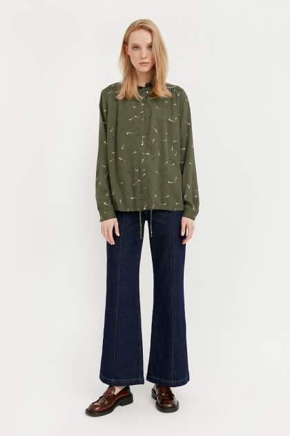 Женская блуза Finn Flare BA21-12029, зеленый
