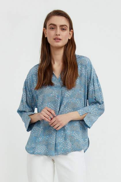 Женская блуза Finn Flare S21-12098, голубой