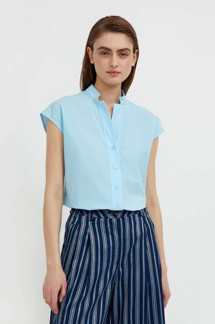 Женская блуза Finn Flare S21-11083, голубой