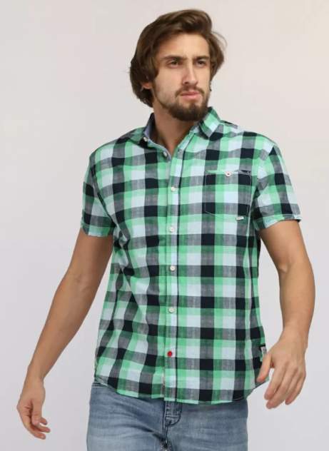 Рубашка мужская Timezone 23-10100-00-1116 4104, зеленый