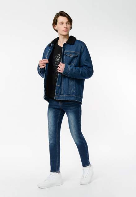Мужская джинсовая куртка Modis M202D00149, синий
