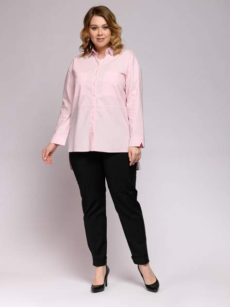 Рубашка женская 1001dress 0212007-00078PK розовая 54 RU