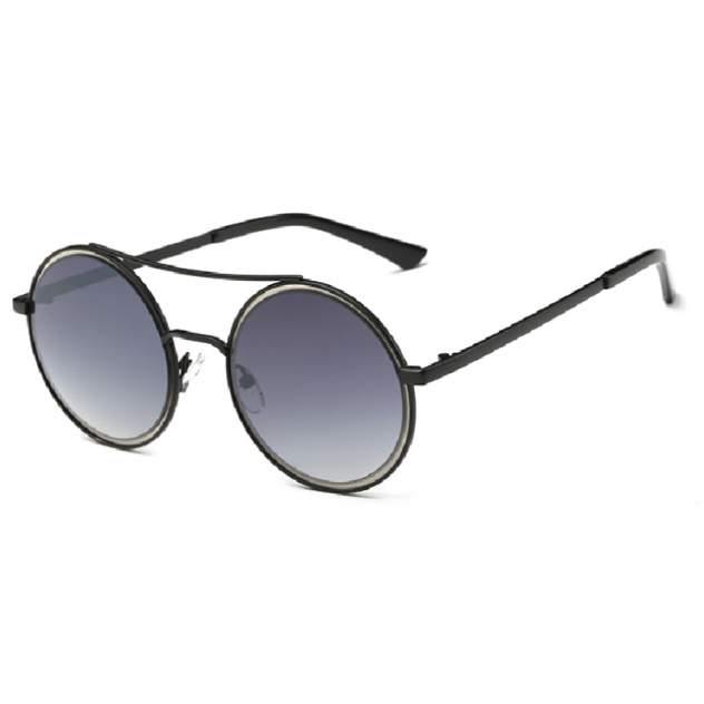 Солнцезащитные очки с круглыми стеклами Kawaii Factory KW010-000296 черные