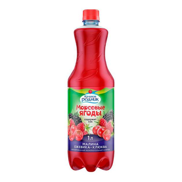 Напиток сокосодержащий Калинов Родник Морсовые ягоды малина-ежевика-клюква 1 л