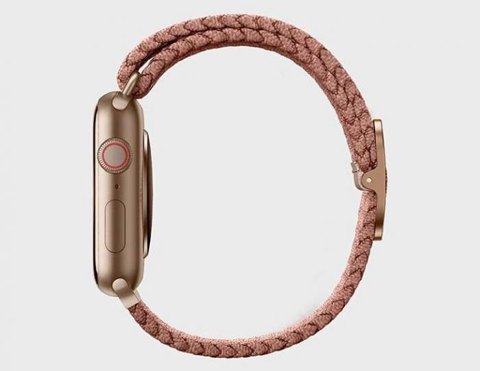 Ремешок Uniq Aspen Strap Braided для Apple Watch 42/44 мм, розовый (44MM-ASPPNK)