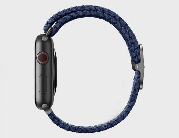 Ремешок Uniq Aspen Strap Braided для Apple Watch 38/40 мм, синий (40MM-ASPOBLU)