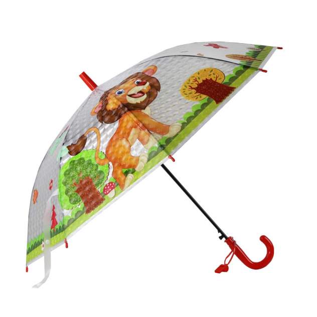 Зонт детский Джамбо Львенок JB0206343, в комплекте свисток, 50 см