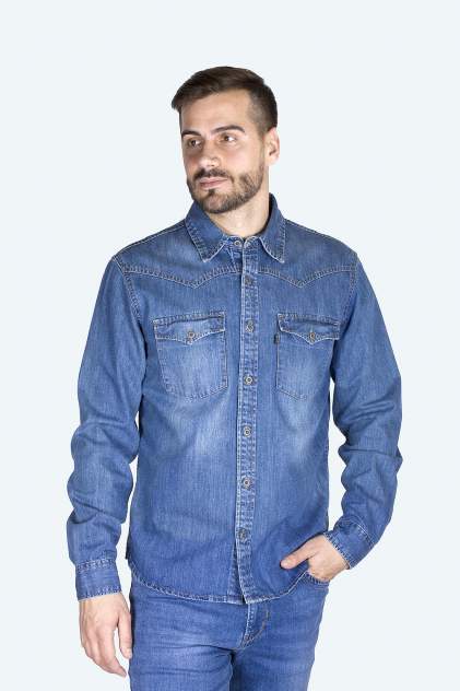 Рубашка мужская DAIROS GD5080100, синий