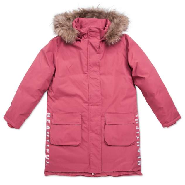 Пальто детское V-BABY, цв. розовый