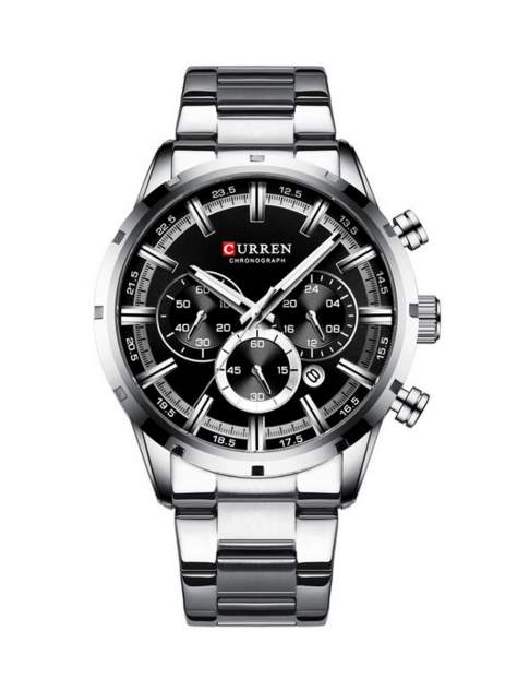 Curren silver watch best sale