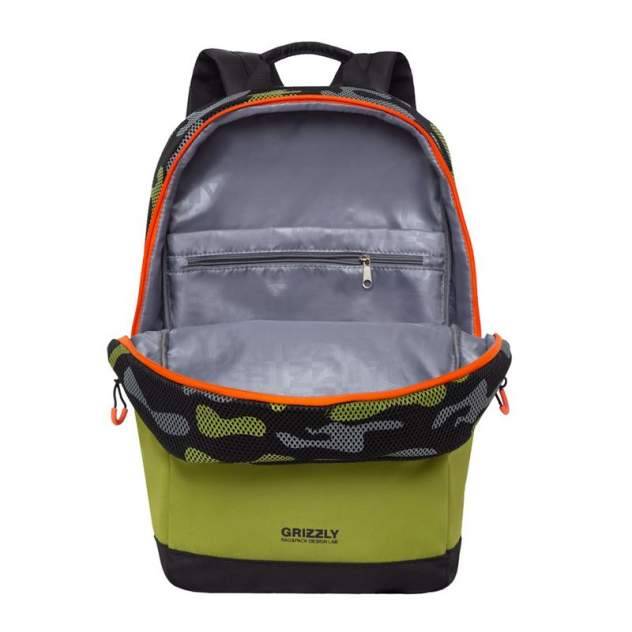 Рюкзак детский Grizzly 27*43*15 см, 1 отделение, 3 кармана, укрепленная спинка RQ-010-1/1