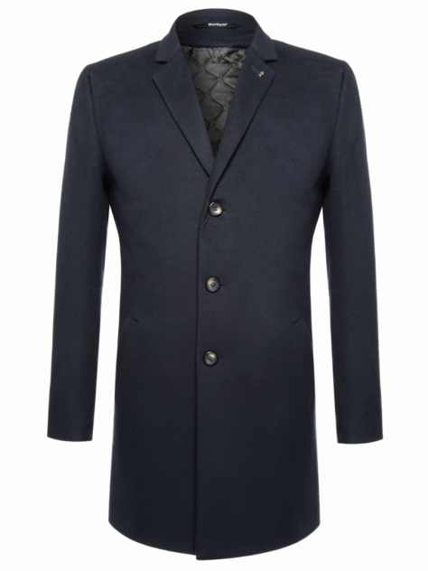 Мужское пальто Berkytt 106/1 К863.1 Slim-Fit, синий