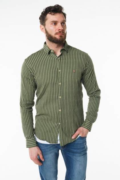 Рубашка мужская Sahera Rahmani 9011417-42, зеленый