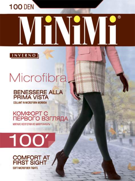 Колготки MiNiMi MICROFIBRA 100, nero, 5/XL
