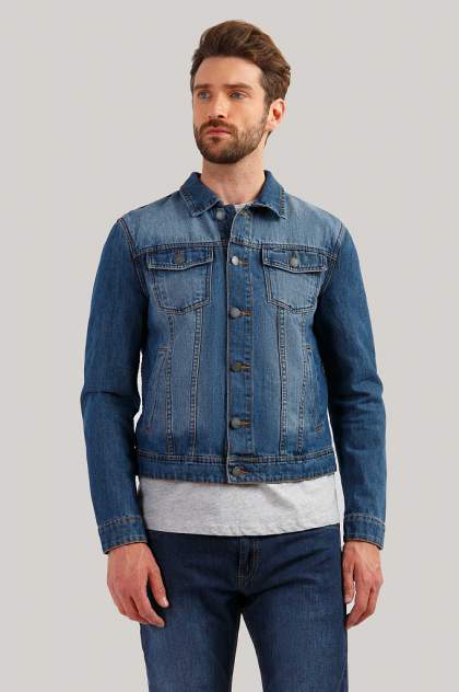 Мужская джинсовая куртка Finn Flare B19-25000, синий